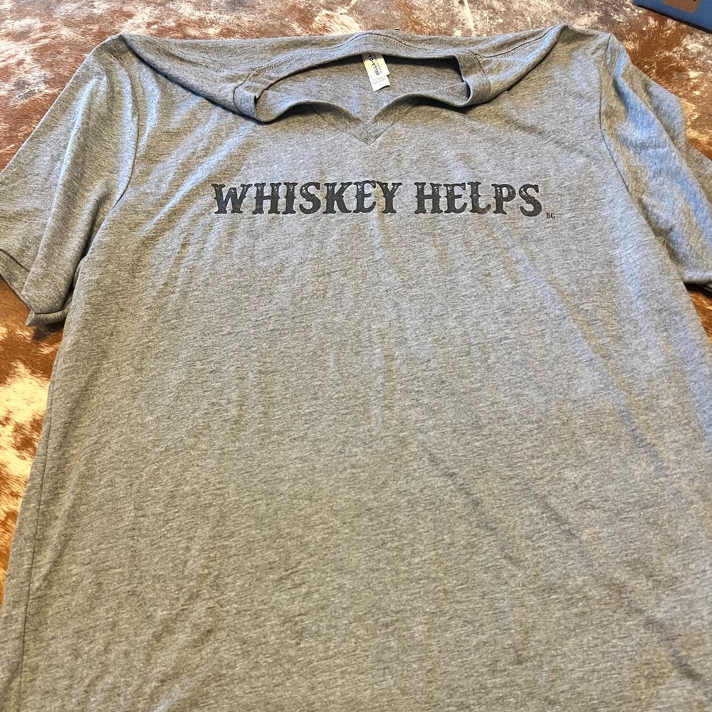 Whiskey helps T-shirt